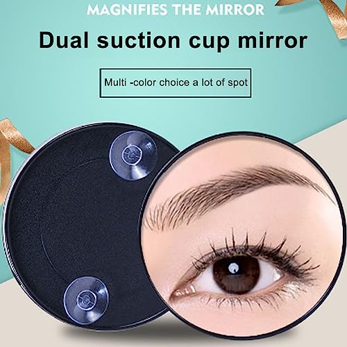 Roadoor 30X Magnifying Mirror,3.5 inches Magnified Makeup Mirror with Suction Cup and Tweezers,Travel Magnifying Mirror Stick on Shower Mirror fo