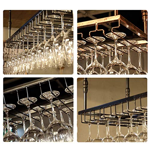 Stylish Simplicity Industrial Retro Stylish Simplicity Down Wine Rack Simple Display Wine Glass Holder Household Goblet Holder Adjustable Height