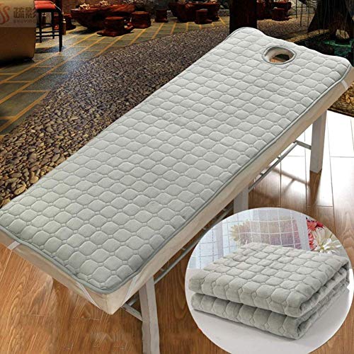JY&WIN Quilted Mattress Topper,Soft Touch Cotton Mattress Pad For Beauty Salon Massage Tattoo Hotels Daily Life Use Non Slip-light Tan 60x180x3cm