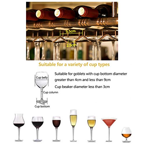 Stylish Simplicity Stylish Simplicity Down Wine Rack Vintage Wrought Iron Minimalist Style Multi-Functional Creative Display Wine Rack -Restauran