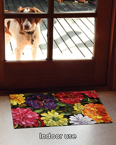 Toland Home Garden 800030 Zippy Zinnias 18 x 30 Inch Decorative, Standard