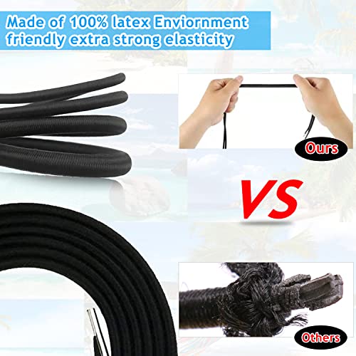 Ostlttyn Zero Gravity Chair Replacement Cord, 4 Cord Universal Replacement Bungee Cord Laces for Antigravity Chair Sun Lounger, Lounge Recliners,