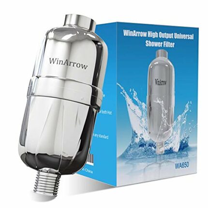 WinArrow Shower Filter, High Output Universal Replaceable Water Purifier Powerful Remove Chlorine Heavy Metal Let Your Hair and Skin Healthier Te