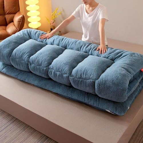 Japanese Floor Mattress, Extra Thick Futon Floor Mattress for Adults Japanese Thicken Futon Mattress Foldable Floor Bed Camping Mattress (Color :