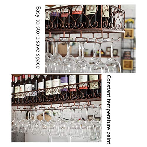 Ceiling Wine Rack Stylish Simplicity Down Simple Style Multi-Function Living Room Creative Display Storage Wine Rack -Restaurant Kitchen Bar Floa