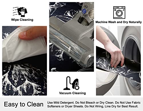 Cosilyt Extra Large 3×5 Feet 1/10" Ultra Thin Front Door Mat Indoor Entryway Area Rug for Inside Entry, Non Slip Washable Rubber Interior Door Ma