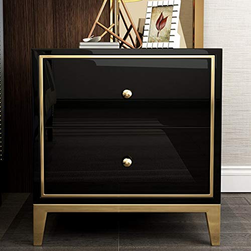 JYDQM Nordic Bedside Cabinets Simple and Lockers, Bedroom Lockers Painted Bedside Cabinets