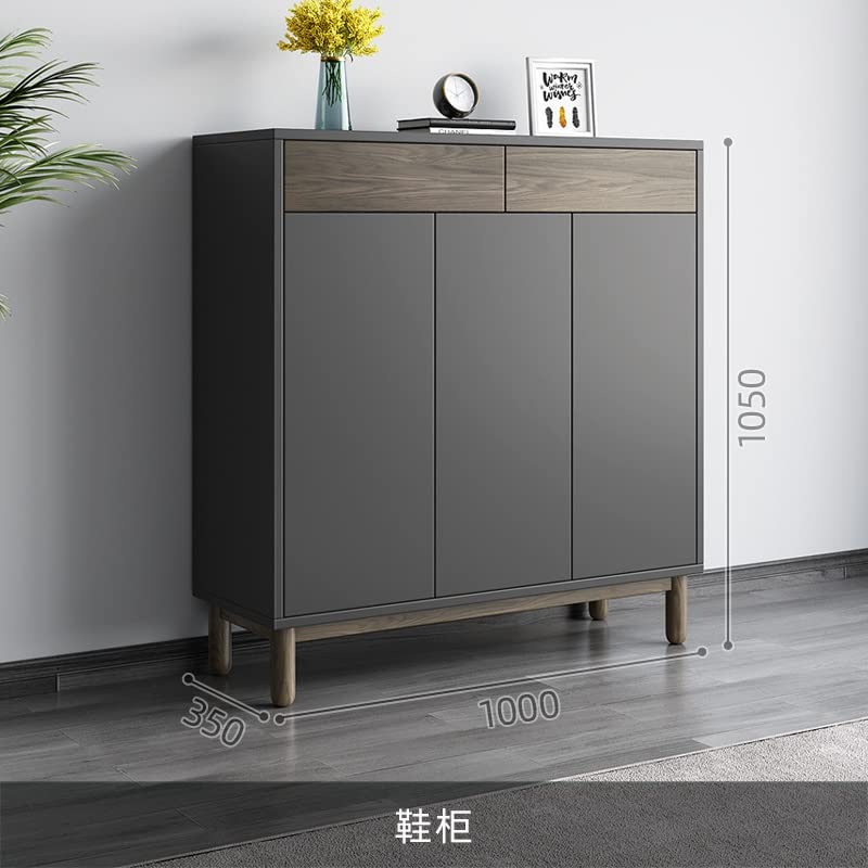 TJLSS Nordic Wooden Simple Shoe Cabinets Thin Design Entrance Vertical Wooden Shoe Home Furniture