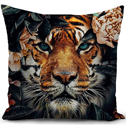 Green Outdoor Cushion Cover Waterproof Tropical Palm Leaves Plant Double Sided Printing Throw Pillow Cover Garden Decor Home Decorate for Livingr