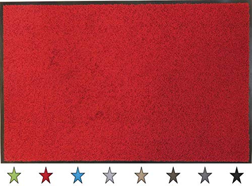 oKu-Tex Doormat | Dirt Trapper Mat | Eco-Clean | Silver/Grey | Recycled Rubber | for Indoor | Entrance Area/Front Door/Staircase/Hallway | Non-Sl