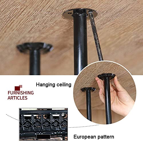 OUSIKA Wine Racks,Hanging Wine Glass Rack Wall Mounted Wine Shelf Metal Hanging Wine Glass Rack Wine Shelf Cabinet Organizer