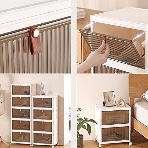 LILIKY Six-layer Thickened Folding Display Cabinet Shoe Box Storage Box Transparent Clamshell Shoe Cabinet Dust-proof Shoe Rack Shoe storage