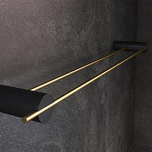 HIGOH Towel Racks,Towel Rail for Bathroom,Light Bathroom All Copper Hand Towel Holder,Bath Hand Towel Holder Bathroom En Rack Towel Bar/Color/Dou