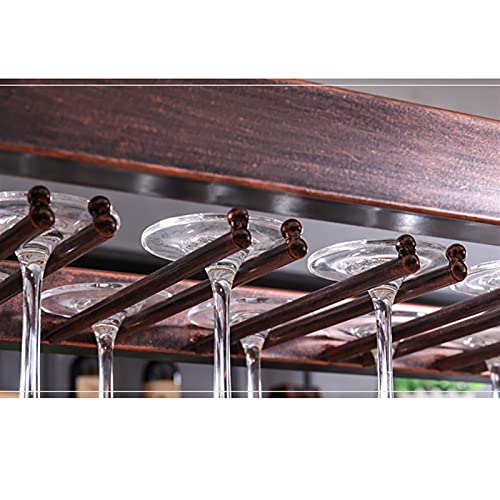 EYLINK Hanging Wine Rack, European Simple Creative Wine Rack, Home/Bar Counter/Wine Cabinet Adjustable Boom Wine Glass Holder, Upside Down Goblet