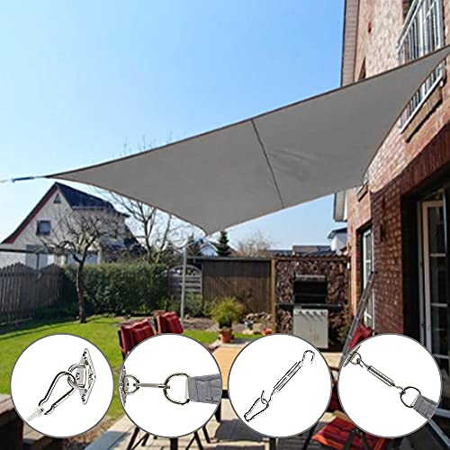Sun Shade Sail Fixing Kit, Heavy Duty Sun Shade Sail Hardware Kit for Rectangle Square Triangle Sun Shade Sails,Canopy Awning Installation Attach