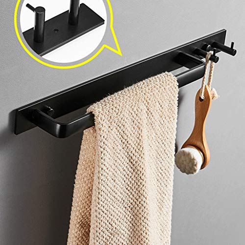 N/A Towel Rack-space Aluminum Towel Rack, Black Creative Towel Rack, Towel Rack, Hand Towel Rack, Punch-free