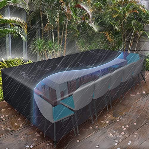 Outdoor Furniture Cover,Waterproof Patio Furniture Covers - Outdoor Garden Sofa Cover Patio Garden Furniture Protection for Most Shapes of Dining