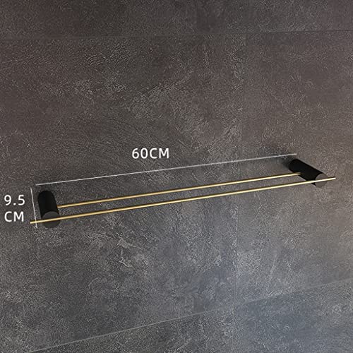 HIGOH Towel Racks,Towel Rail for Bathroom,Light Bathroom All Copper Hand Towel Holder,Bath Hand Towel Holder Bathroom En Rack Towel Bar/Color/Dou