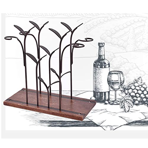 NEOCHY Wine Rack Ornaments Wine Glass Rack Upside Down Household Solid Modern Light Wine Cabinet Wine Wine Rack Display Stand