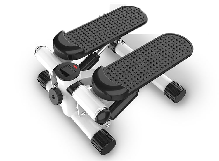 Nu & Moll Steppers for Exercise Stair Stepper with Resistance Bands, with 300LBS Loading Capacity, Hydraulic Fitness Stepper with LCD Monitor, Mi