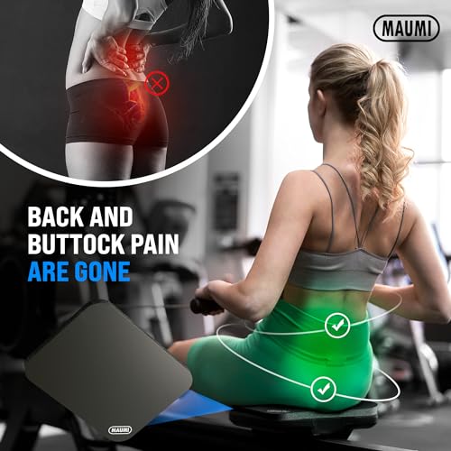 MAUMI Rowing Machine Seat Cushion Seat Pad for Concept 2 Rowing Machine D Waterrower and any other Rower - Accessories for Training on Rowerg Row