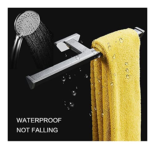 HIGOH Towel Racks,Towel Holder Towel Rail for Bathroom, Double Arm Towel Holder, Brass Towel Bar Rail, Wall Kitchen Hanger Shelf for Towels Bathr