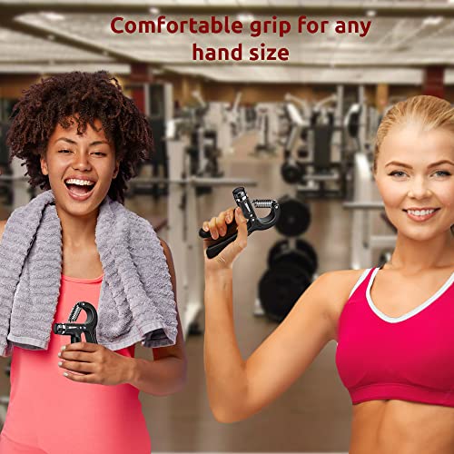 Grip Strengthener and Wrist Strengthener – Adjustable Resistance 5 – 60kg Effective Hand Grip Training Equipment for Strong Hands, Wrists & Finge