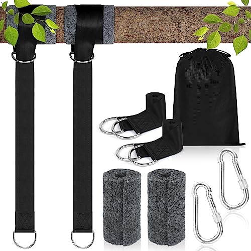 flintronic Tree Swing Straps Hanging Kit, Hammock Straps Tree Swing Straps, Swing Seat & Attachments, Ultra Strong 1.5M Hammock Strap Holds 1700l