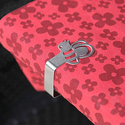 Sourcemall 8 Packs Tablecloth Clips, Bee-like Stainless Steel Table Cover Clamps, Ideal Tablecloth Holders for Home, Picnic, Party