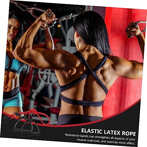Garneck 1 Pair Stepper Rope Pulling Household Exercise Supplies Equipment Resistance Ropes Tension Latex for Treadmills of Accessories Elastic Be