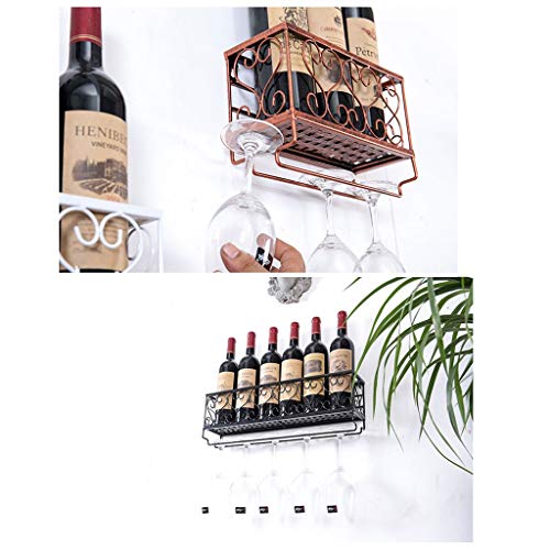 Stylish Simplicity Wall-Mounted Metal Wine Racks Stylish Simplicity Industrial Retro Stylish Simplicity Champagne Glass Wine Glasses Goblet Brack