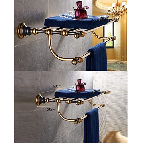 HIGOH Towel Racks, Bathroom Towel Rack Wall Mounted Towel Holder,Bathroom Accessories Solid Brass Towel Rack,Towel Holder,Bathroom Shelf,Bath Har