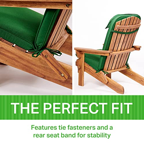 Plant Theatre Adirondack Chair Luxury High Back Cushion with Head Pillow in Cool Navy