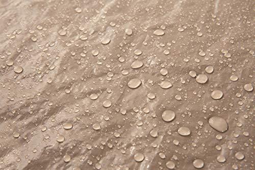 POLYTUF Medium Duty Garden Furniture Cover in Neutral Beige Suitable For a Medium Round Table and Chair Set (Size H: 75 x Large 190 x W 190 cm) 1