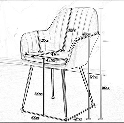 Modern Kitchen Dining Room Chairs Set Of 6 Dining Chairs Seating Seat Upholstered Flannel Fabric Armchair With Armrests Lounge Chair Reception Ch