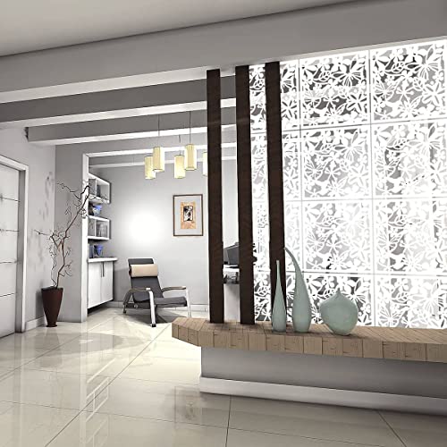 KEIBIKEIDI Hanging Room Divider Screens Made of Environmentally PVC,Simple and Modern White Hanging Panel Screen for Decoration Home, Livingroom,