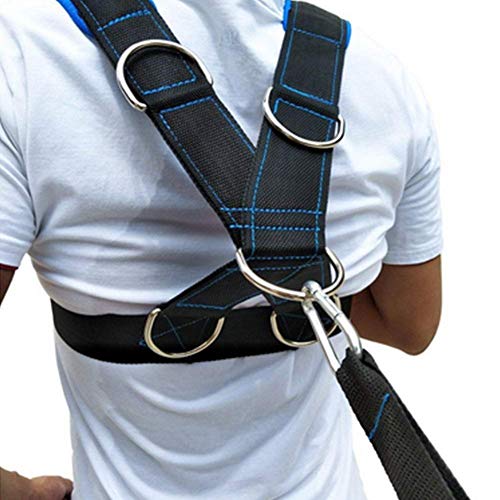 Speed Strength Training Sled Resistance Cord Set, Shoulder Harness Resistance Band Belt Sports Equipment Harness Workout Resistance Speed Trainin