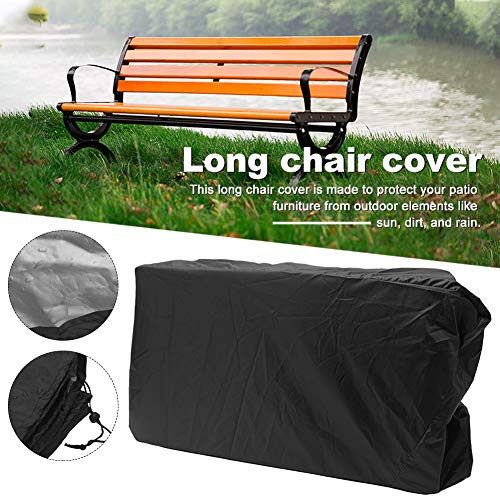 Kisbeibi 3 Seat Garden Bench Cover Love Seat Cover, Waterproof, Windproof, Anti-UV, Outdoor Patio Bench Seat Cover, Long Chair Cover, Seat Waterp
