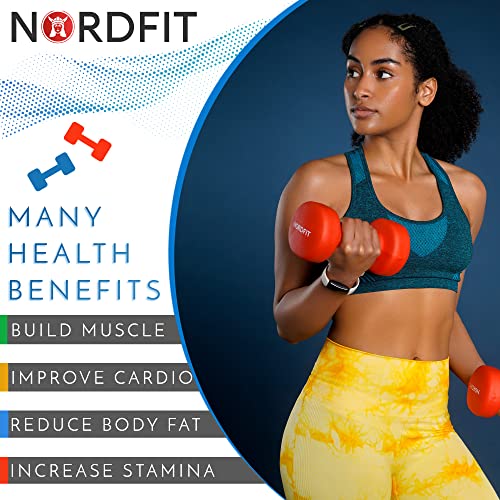 Neoprene Coated Cast Iron Dumbbells for Home Exercise, Pilates, Gym, Cardio, Strength training equipment for men, women & kids, Dumbbell Weights