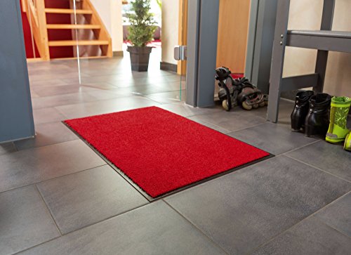 FRIENDS Selena Doormat Entrance Door Mat for indoor use, rot - red, 40 x 60 cm