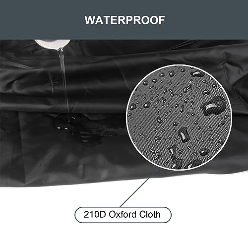 Kcgani Large Non-Folding Treadmill Cover, Dustproof Waterproof Running Machine Protective Cover with Drawstring, Water-Resistant Fitness Equipmen