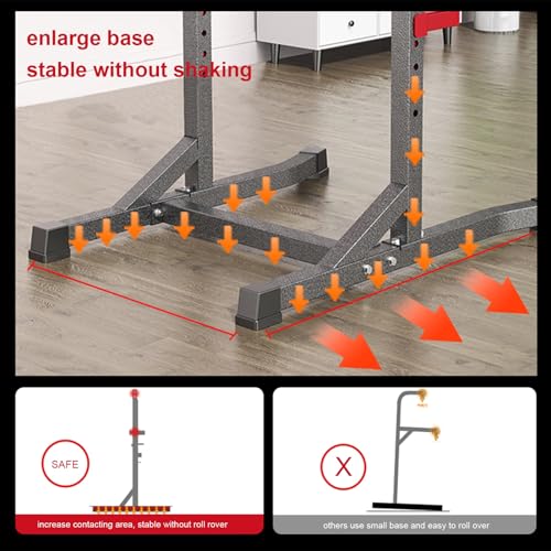 Pull Up Bar With Adjustable Height Horizontal Bar Multifunctional Dip Bar Pull-Up Bar Strength Training Workout Exercise Fitness Equipment For Ho