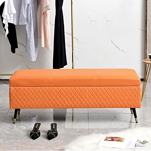 Storage Ottoman Bench for Bedroom, Premium Storage Bench End of Bed Upholstered Bench, Modern Bedroom Bench Entryway Bench Ottoman, for Bedroom,