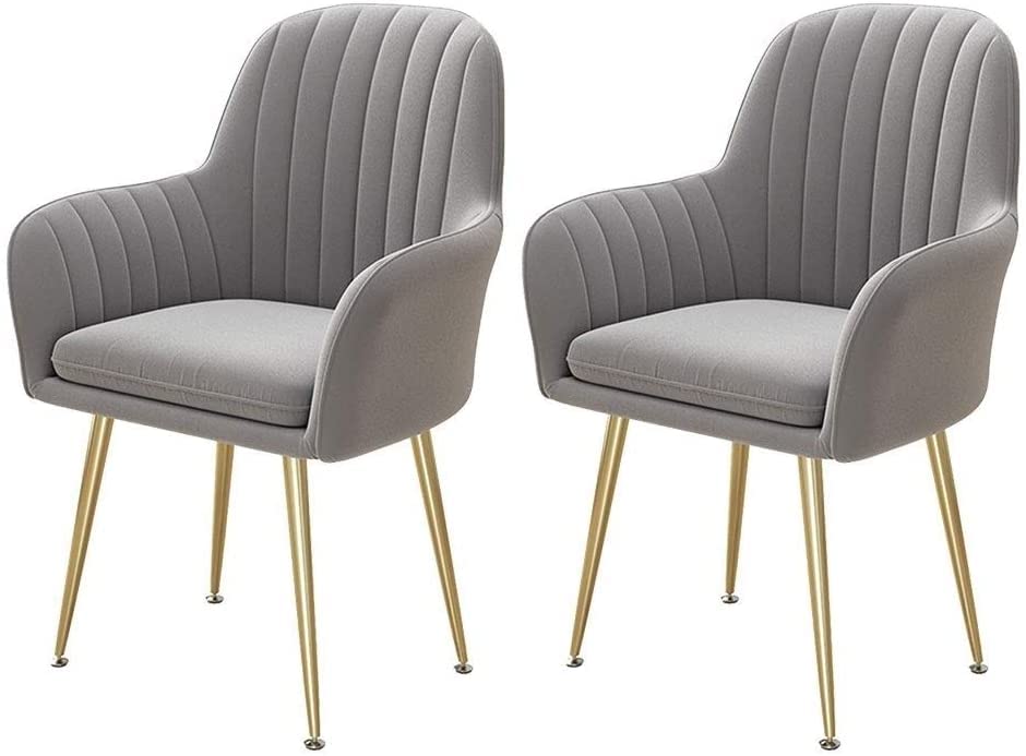 dining chair Office Reception Chairs Business Dining Chairs Set Kitchen Dining Chairs Soft Velvet Cushion Metal Anti-Skid Foot Cap Can Adjusted N