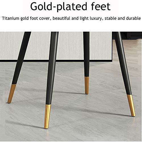 dining chair Kitchen Dining Room Furniture Chairs Faux Matte Suede Leather Dining Chairs with Backrest Soft Cushion And Sturdy Metal Legs For Off