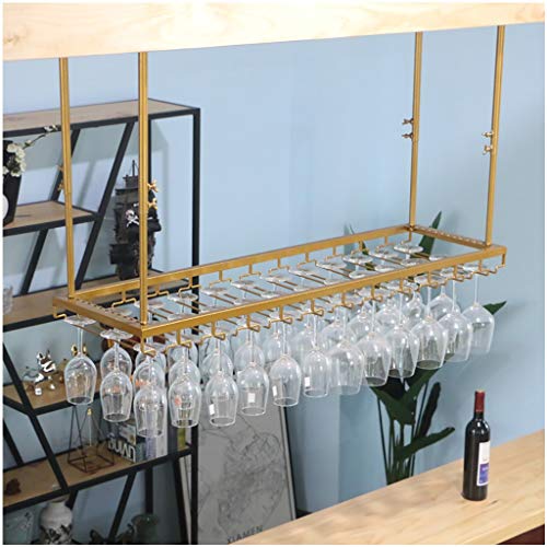 Stylish Simplicity Down Wine Rack Simple Style Retro Wrought Iron Metal Living Room Bar Display Wine Rack Home Goblet Rack - Restaurant Kitchen B