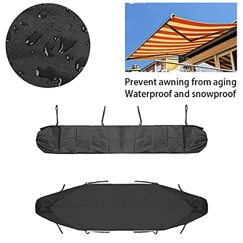 Patio Awning Cover, Patio Protection Canopy, Heavy Duty Weather Proof Polyester Fabric, Protective Cover for 2.5M Wide Retractable Awnings, for G