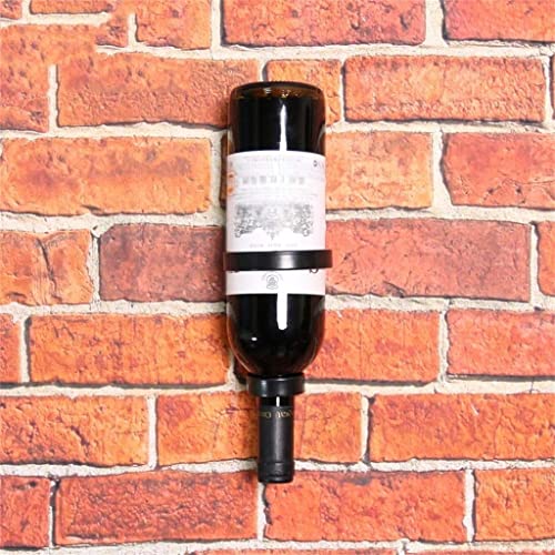 NEOCHY Wrought Iron Wine - Hanging Wall Wine Rack Display Rack Rack Upside Down Wine Bottle Rack