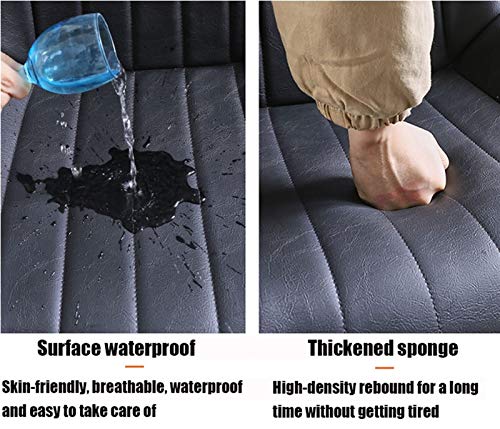 Modern Kitchen Dining Room Chairs Dining Chairs PU Leather Chairs With Black Metal Legs Seat And Backrests Kitchen Living Room Lounge Counter Cha