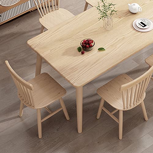 seonyou Dining Chairs Set of 4, Windsor Chair with Spindle Back and Solid Wood, American Country Farmhouse Chairs for Dining Room